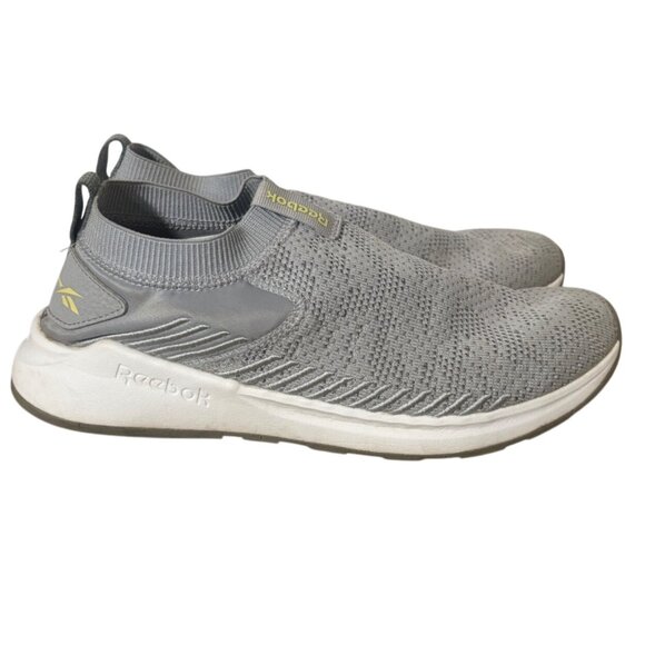 Reebok Ever Road DMX Slip On 2 Sneaker in Gray Womens size 8 Stretch Knit - Picture 2 of 10